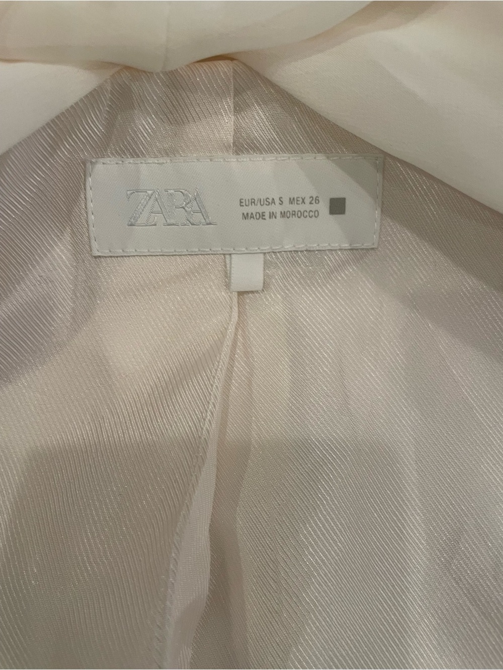 ZARA WHITE PANT SUIT SET SIZE SMALL - Picture 5 of 12